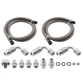 N5ikg4 Bfo Power Steering 3ft Line Kits Stainless Steel High Pressure Ptfe Silver Universal