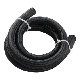 Qsp9if Bfo 20an 16an 5ft Stainless Steel Nylon Braided Fuel Line Oil Hose 5 Feet Black New
