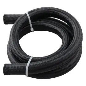 Sc8epm Bfo 16an 5ft Nylon Stainless Steel Braided Cpe Oil Fuel Line Black New