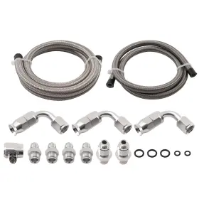 Sfhxr7 Bfo 6an Power Steering Pump Boot 3ft Stainless Steel High Pressure Silver Universal