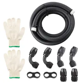W5ityf Bfo 12an Fuel Line Hose Braided Stainless Steel 10ft Oil Gas Cpe Black