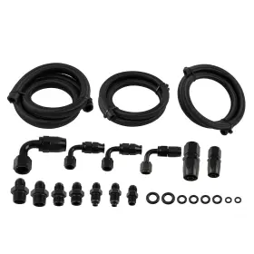 Wa32xs Bfo Black Power Steering Oil Line Kit -6an -10an Universal Remote Reservoir 3ft Set Wa32xs Bfo Black Power Steering Oil Line Kit -6an -10an Universal Remote Reservoir 3ft Set