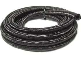 13821 Big End Performance 8an To 20ft Black Nylon Lightweight Braided Hose 13821 Big End Performance 8an To 20ft Black Nylon Lightweight Braided Hose
