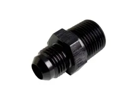 14616 Big End Performance 1/8in Npt To 6an Straight Black Adapter Fitting