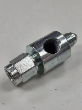 Fsc815-03ga Bonehead Performance #3 X 1/8 Npt Gauge Adapter -3an Steel Swivel