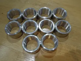 21015 Boyd 10pcs 1 Inch Npt Aluminum Female Weld On / In Half Coupling Bung