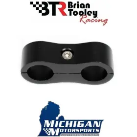 Bhs-1 Brian Tooley Racing Bhs-1/2 Btr 1/2 Inch Billet Aluminum Hose Separator Clamp - Black