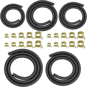 Cadoahj 769310913263 5 Size Fuel Line Hose - 3/8 Inch 1/2 5/16 1/4 3/16 Id Nbr Rubber 3.3ft Black