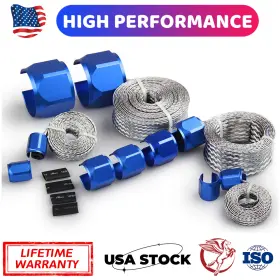 Hsk1001 Carbole Braided Stainless Steel Vacuum Fuel Radiator Oil Line Dress-up Hose Cover New