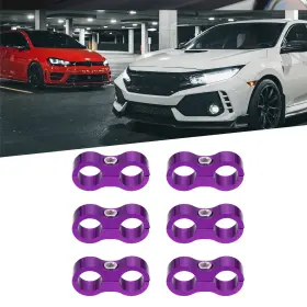 An10 Carpopart 726215262971 6 Pcs Vehicle Hose Separator Clamp Fuel Oil Line Connector Purple An10 Carpopart 726215262971 6 Pcs Vehicle Hose Separator Clamp Fuel Oil Line Connector Purple