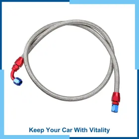 1m4an Carpopart 766549727753 Universal Pack 1 Fuel Hose An4 1/4 Inch Braided Cpe Oil Gas Line