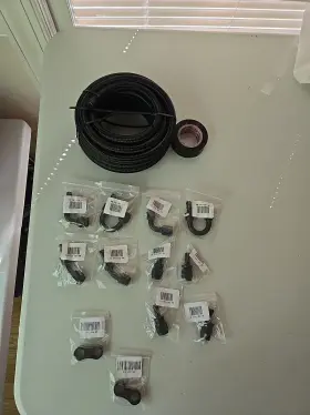 Cnc20sr481045an10f Cnc 20ft Braided Fuel Oil Line 6an Push Lock Fittings Hose Separator Clamp Kit Nib