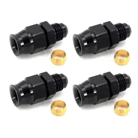 6an-to-5-16-bk Cnraqr 4pcs 6an Male To 5/16 Inch Hardline Compression Fitting Adapter Aluminum Black 6an-to-5-16-bk Cnraqr 4pcs 6an Male To 5/16 Inch Hardline Compression Fitting Adapter Aluminum Black