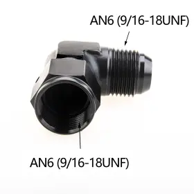 An-090-an-f Cnraqr 4pcs 6an 8an 10an 90 Swivel Hose Fitting Female To Male Bulkhead Flare Adapter