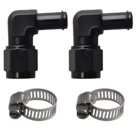 An6-barb-090-5-16-c-2pcs Cnraqr An6 6an Female To 5/16 Barb Fitting Adapter 90 Swivel 2pcs