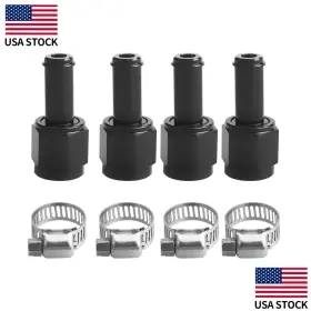 An6-barb Cnraqr An6 To 5/16 Inch -3/8 Swivel Hose Barb Fitting Fuel Oil Cooler Line Adapter 4pcs
