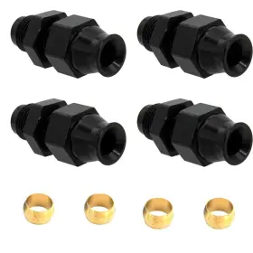 An8-to-5-16 Cnraqr 4pcs 8an Male Flare Thread 9/16-18 To 5/16 Fuel Hardline Tube Fitting Adapter