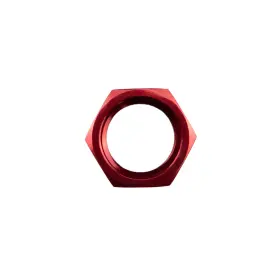 Cf-bhf-04-n00-000-rd Colorfittings 4 An Fitting Bulkhead Nut - Red