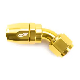 Cf-fhe-16-045-000-gd Colorfittings 16 An 45 Degree Female Aluminum Hose End Fitting - Gold