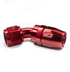 Cf-fpe-08-045-000-rd Colorfittings Red -8an / 8an Ptfe Fitting Inch Dash Eight 45 Degree Swivel