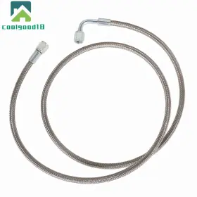 Cg770256ld Coolgood18 Ss Braided Turbo Oil Feed Line 48 Inch Length 4an 90 Degree Straight Hose End Cg770256ld Coolgood18 Ss Braided Turbo Oil Feed Line 48 Inch Length 4an 90 Degree Straight Hose End