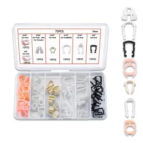 Couslcd-ekis70 Couslcd 70 Pcs Fuel Line Retainer Clip 0.3 0.2 0.1in Black Pink White Couslcd-ekis70 Couslcd 70 Pcs Fuel Line Retainer Clip 0.3 0.2 0.1in Black Pink White