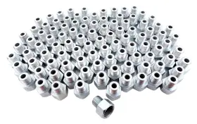 Couplers-2 Cru Products Steel Fitting Coupler Female 7/16 Inverted Flare Male End 10mm X1.00 Qty 100