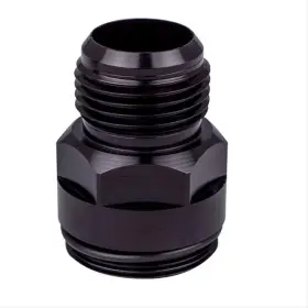 8012bk Cvr Inlet Fittings Alum. -12 An Male To 1 3/16 Inch Straight Cut Black Anodized Eac