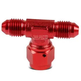 Dpt-ft1900904rd Dpt Motorsports 4an An-4 Male On Run Female Center Port Flare Red Anodized Tee Fitting Fuel