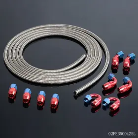 Dsa21941 Ds-auto-parts Fit For An4 Stainless Braided Oil Fuel Line Fitting Hose End Adaptor Kit 5m