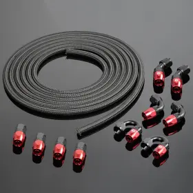 Dsa21942 Ds-auto-parts Steel/nylon Braided 6an Oil/fuel Line/hose Fit For/hose End/adaptor Kit 5m New