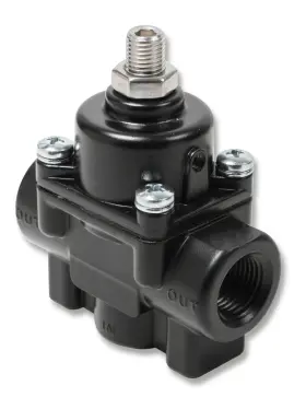 12850erl Earls Adjustable Fuel Pressure Regulator Carbureted Black 1-4 Psi 12850erl Earls Adjustable Fuel Pressure Regulator Carbureted Black 1-4 Psi