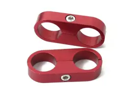 167008erl Earls Red Anodized Hose Separator Pr 167008erl Earls Red Anodized Hose Separator Pr