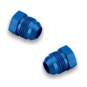 580603erl Earls -3 An Flare Plug Fitting Blue Anodized Pair