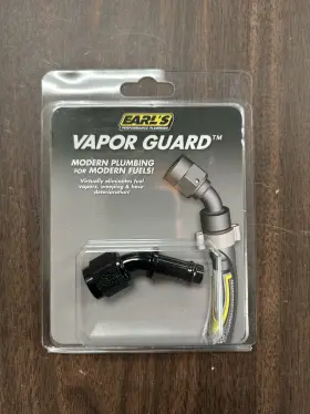 754166erl Earls Vapor Guard Hose End -6 An 45 Degree 3/8 Inch