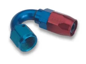815008erlp Earls 150 Degree Swivel-seal Hose End -8 An - Red/blue Clamshell Package