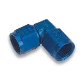 934106erl Earls Blue 90 Degree Low Profile -6 An Fem To Swive