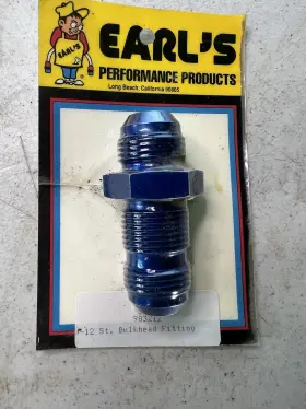 983212 Earls 938212 Fitting Bulkhead Hose End Banjo -12 Straight Tube #983212 983212 Earls 938212 Fitting Bulkhead Hose End Banjo -12 Straight Tube #983212