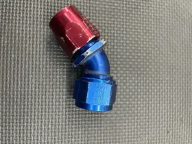 804516erl Earls Performance 45 Degree Swivel-seal Hose End An -16 - Red/blue 804516erl Earls Performance 45 Degree Swivel-seal Hose End An -16 - Red/blue