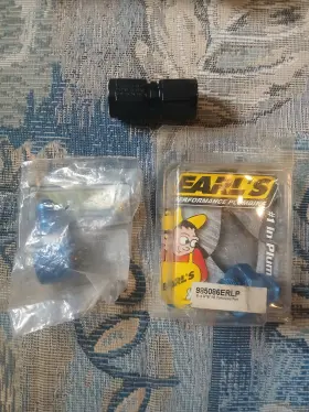 985086erlp Earls Performance New -8 X 9/16-18 Contour Port Adapter 12an Connector Lot 985086erlp Earls Performance New -8 X 9/16-18 Contour Port Adapter 12an Connector Lot
