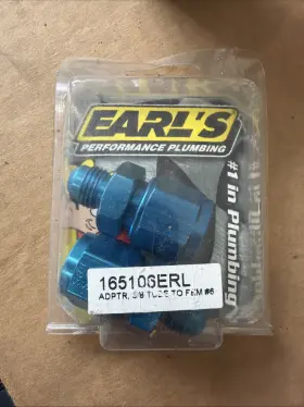 165106erl Earls Performance Plumbing Earl S Adapter 3/8 Tube To Fem #6 165106erl Earls Performance Plumbing Earl S Adapter 3/8 Tube To Fem #6