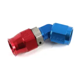 604536erl Earls Performance Plumbing 2 Hose End Speed-seal 45 Deg -6 An Female Red/blue