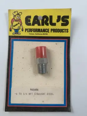 820112erl Earls Performance Plumbing Swivel-seal Hose End -12 An Male- 3/4 Npt Straight 820112 Nos