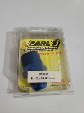 981609erl Earls Performance Plumbing Straight An -10 Male To 3/4 Inch Npt Adapter Speed Tech