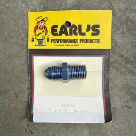 Ss981606erl Earls 981606 Straight Male St -6 To 1/4 In Npt Adapter Ss981606erl Earls 981606 Straight Male St -6 To 1/4 In Npt Adapter