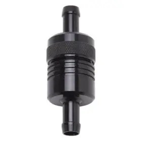 8157 Edelbrock Black Anodized Aluminum In-line Fuel Filter