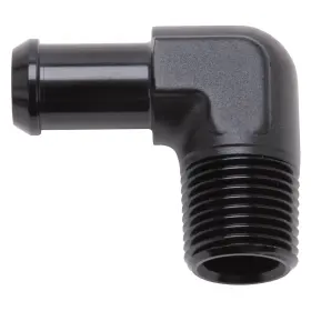 8178 Edelbrock Pipe To Hose Barb Fitting 90 Deg 1/2 Inch Npt