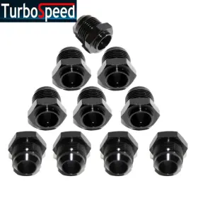 An10-one Emft Bkx10 Emusa 10x Black -10an Male To Weld-on Bung Thread Flare Hose End Fitting Adapter An10-one Emft Bkx10 Emusa 10x Black -10an Male To Weld-on Bung Thread Flare Hose End Fitting Adapter