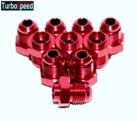 An6-one Emft Rdx10 10pcs/set -6an Male To Weld-on Bung Flare Aluminum Red Hose End Fitting Adapter An6-one Emft Rdx10 10pcs/set -6an Male To Weld-on Bung Flare Aluminum Red Hose End Fitting Adapter