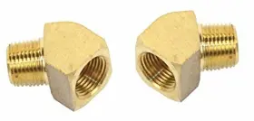 00-9237-0 Empi 9237 45 Brass Fitting 3/8 Inch Male Npt X Female 2 Pack
